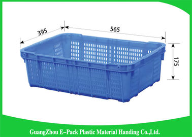 Grande plástico vegetal verde das caixas do alimento exalado para o transporte da corrente fria