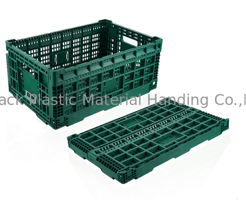 as caixas de plástico das frutas e legumes de 600*400mm ensamblam para sulcar a cor feita sob encomenda