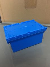Small Size 120*80*60 mm Plastic Stack Nest Tote Boxes Attached Lids