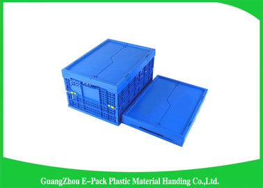 Mesh Folding Storage Crates, materiais plásticos dobráveis dos PP dos escaninhos de armazenamento do agregado familiar