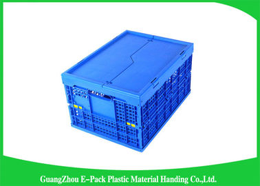 Mesh Folding Storage Crates, materiais plásticos dobráveis dos PP dos escaninhos de armazenamento do agregado familiar