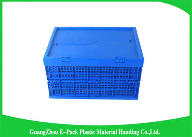 Mesh Folding Storage Crates, materiais plásticos dobráveis dos PP dos escaninhos de armazenamento do agregado familiar