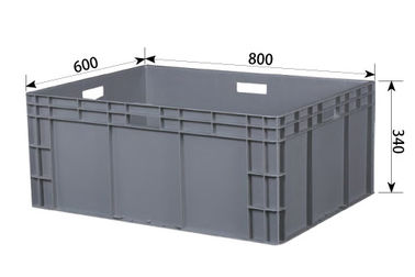WarehouseEuro padrão que empilha os recipientes que movem o armazenamento Grey Light Weight
