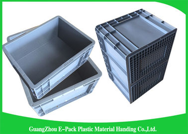 WarehouseEuro padrão que empilha os recipientes que movem o armazenamento Grey Light Weight