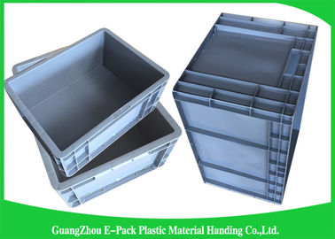 WarehouseEuro padrão que empilha os recipientes que movem o armazenamento Grey Light Weight