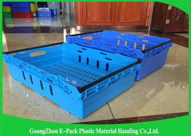 Customzized Mesh Plastic Food Crates com punhos ou os apertos de mão ergonômicos