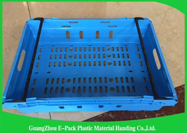 Customzized Mesh Plastic Food Crates com punhos ou os apertos de mão ergonômicos