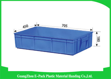 Produto comestível plástico movente Rentable 705 * 450 * 180mm de recipientes empilháveis