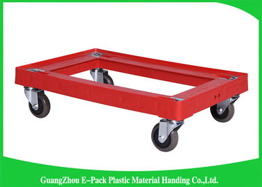 4 rodas DutyPlastic pesado que move a vida 612 * 412 * 145mm de Dolly Big Capacity Long Service