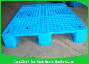Páletes plásticas azuis resistentes de Rackable 1 Ton Steel Reinforced 1200*1000mm