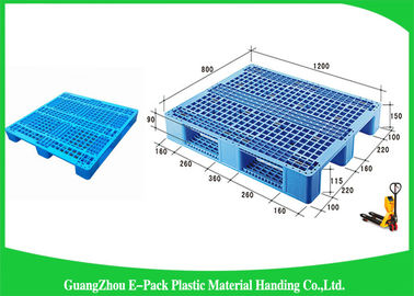 Páletes plásticas pequenas da única cara com tubos de aço para dentro, dever claro Mini Plastic Pallets