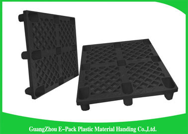 Páletes plásticas Nestable do HDPE industrial antiderrapante com a plataforma contínua durável