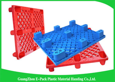 Páletes plásticas Nestable do HDPE industrial antiderrapante com a plataforma contínua durável