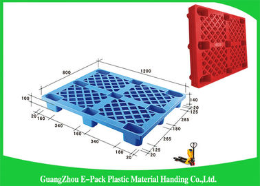 Produto comestível plástico Nestable ventilado 1200 * 800 das páletes * 140mmWith nove pés