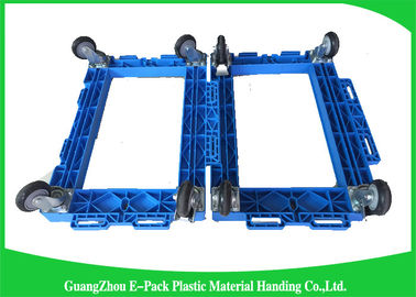 Zorra resistente dobrável, rodas móveis do plutônio de Dolly Plastic Frame With do equipamento