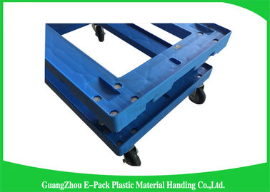 Zorra resistente dobrável, rodas móveis do plutônio de Dolly Plastic Frame With do equipamento