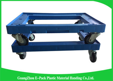 Zorra resistente dobrável, rodas móveis do plutônio de Dolly Plastic Frame With do equipamento