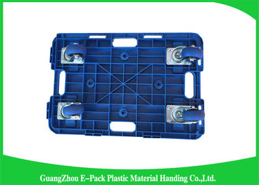 Capacidade de carga grande industrial Dolly Cart plástica, zorra movente reciclável do equipamento