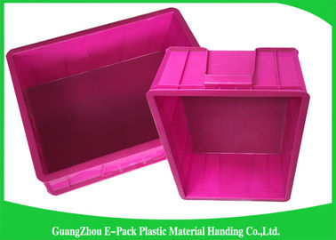 Tampas de Mini Load Euro Containers With, materiais de empilhamento plásticos padrão dos PP das caixas