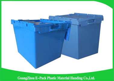 Armazenamento de escaninho plástico novo dos PP das indústrias, grandes recipientes de armazenamento 60L plásticos 750 * 570 * 625mm