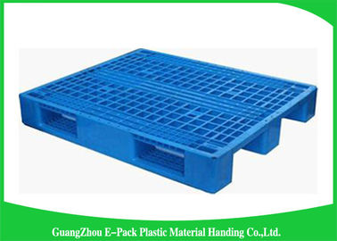 Tipo plástico industrial da entrada das páletes 4-Way do transporte reciclável azul