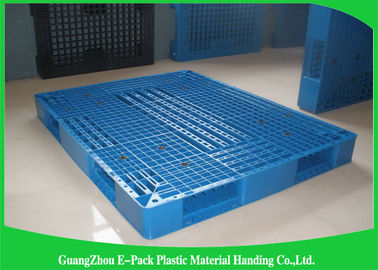 Páletes plásticas azuis resistentes de Rackable 1 Ton Steel Reinforced 1200*1000mm