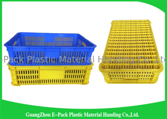 caixas plásticas do alimento do HDPE 50.4L/escaninhos de armazenamento plásticos empilháveis prova do risco