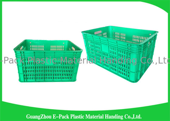caixas plásticas do alimento do HDPE 50.4L/escaninhos de armazenamento plásticos empilháveis prova do risco