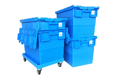 23,6' armazenamento de x 15,7 ' que move Tote Box With Hinged Lids plástico empilhável
