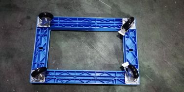O transporte Dolly Loading Totes With plástica 3 avança rodízios do freio do plutônio