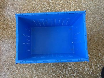 Tampa unida Mesh Body Plastic Storage Crates para o transporte