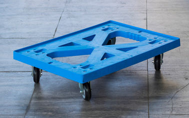 Impacto - capacidade de carga movente plástica 225kg do trole da resistência grande