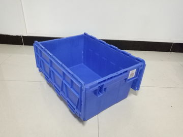 Impacto - o Virgin PP da resistência empilha recipientes do ninho/caixas plásticas com tampas