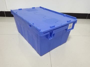 Impacto - o Virgin PP da resistência empilha recipientes do ninho/caixas plásticas com tampas