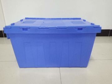 Recipientes personalizados de Logo Printing Plastic Attached Lid/PP Tote Boxes