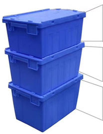 Recipientes personalizados de Logo Printing Plastic Attached Lid/PP Tote Boxes