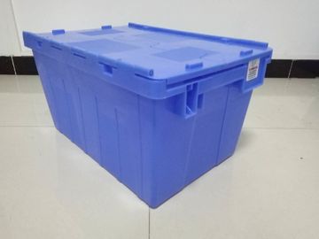 Recipientes personalizados de Logo Printing Plastic Attached Lid/PP Tote Boxes