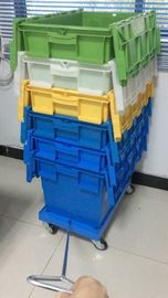 3 avança quatro que o plutônio roda Dolly Rudder Moving Customized de empilhamento plástica