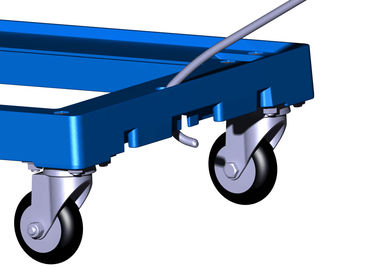 3 avança quatro que o plutônio roda Dolly Rudder Moving Customized de empilhamento plástica