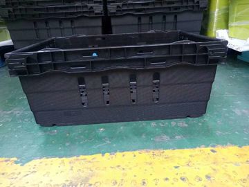 Supermercado que empilha a altura diferente do material 6 dos PP do Virgin das caixas de armazenamento 600*400mm