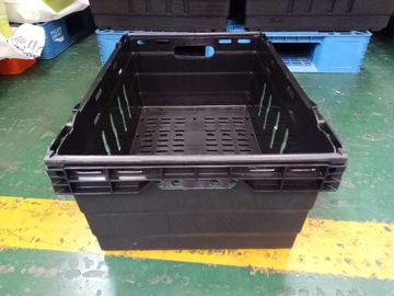 Supermercado que empilha a altura diferente do material 6 dos PP do Virgin das caixas de armazenamento 600*400mm