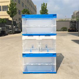 Tampas unidas Tote Boxes plástico dobrável/recipiente plástico dobrável