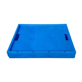 recipientes dobráveis plásticos maiores da logística de 750*580mm com os rodízios convenientes