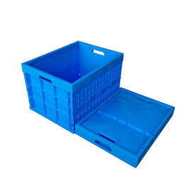 recipientes dobráveis plásticos maiores da logística de 750*580mm com os rodízios convenientes