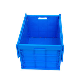 Plástico maior unido Tote Boxes Stronger dobrável do volume das tampas e durabilidade