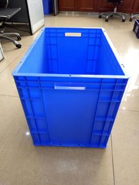 Euro azul do polietileno 600*400 milímetro do Virgin que empilha recipientes com capacidade de carga 40kg