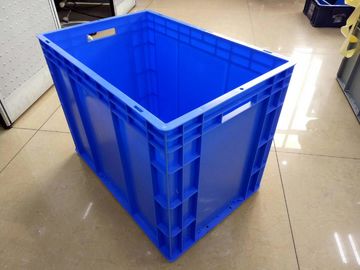Euro azul do polietileno 600*400 milímetro do Virgin que empilha recipientes com capacidade de carga 40kg