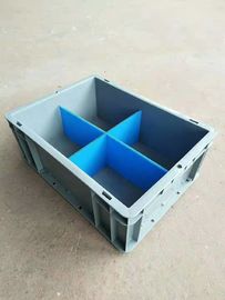 Euro azul do polietileno 600*400 milímetro do Virgin que empilha recipientes com capacidade de carga 40kg