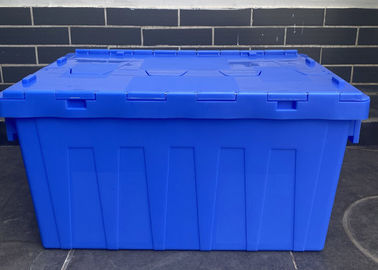 As logísticas de Recycable empilham recipientes unidos plásticos da tampa