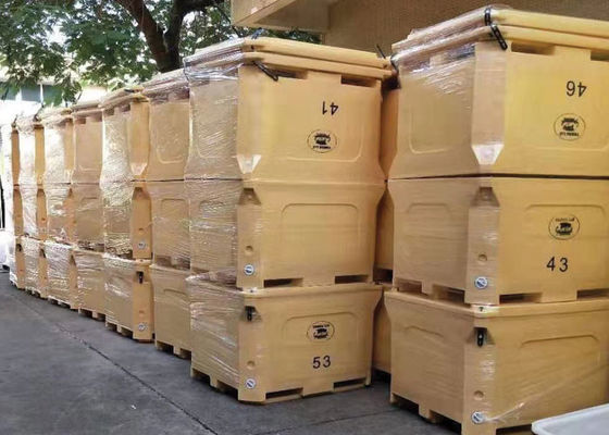 Caixa gelado seca rotatória plástica do molde 1000L para o marisco